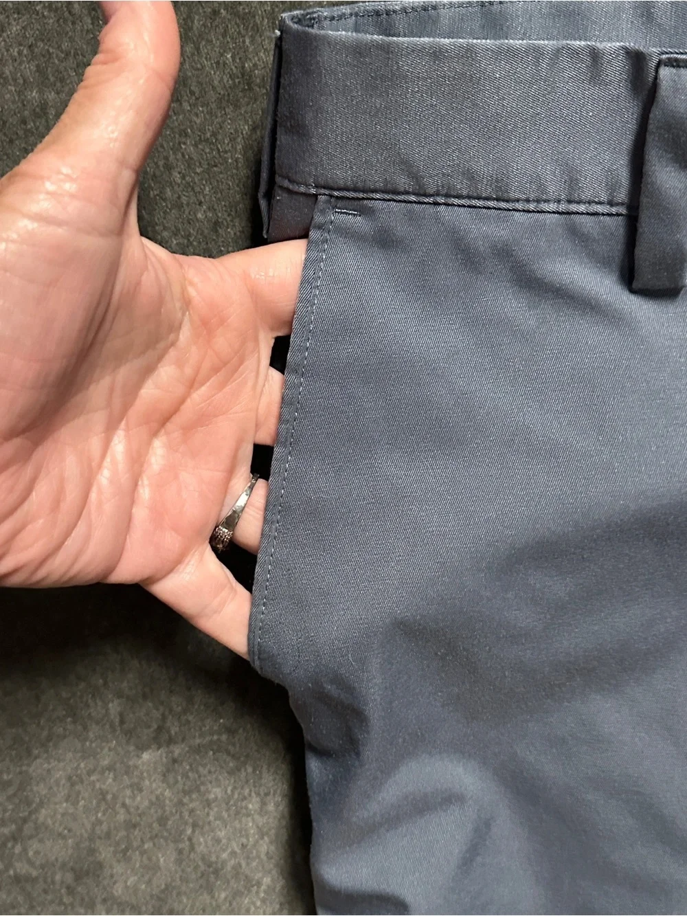 Adidas Golf Blue/Gray Performance Shorts Men’s 34 Flat Front Lightweight